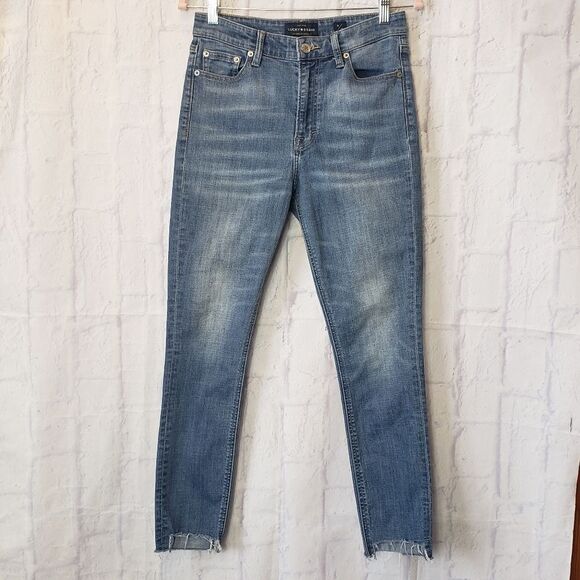 LUCKY BRAND Bridgette Skinny Raw Hem Ankle Jeans 6/28 - Picture 1 of 9